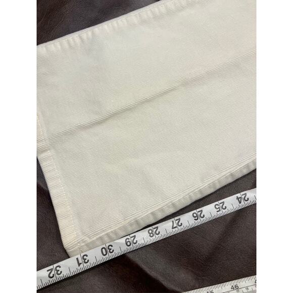 Tommy Hilfiger High Rise Corduroy Straight Leg Pants Womens 16 Off White… - Picture 16 of 16